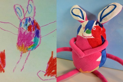 make your drawing into a plush