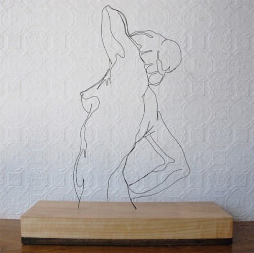 Wire Sculptures Of 2D Drawings - Neatorama