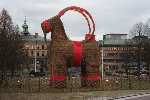 The Swedish Christmas Straw Goat - Neatorama