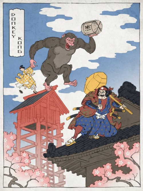 More Japanese Woodblock Style Video Game Art By Jed Henry - Neatorama