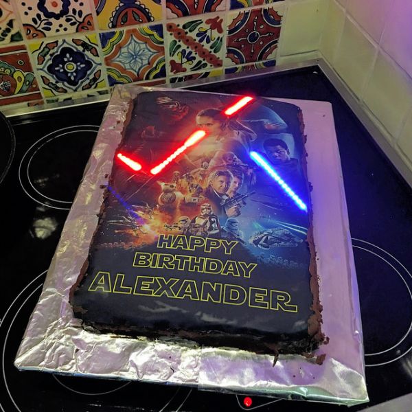 light saber cake