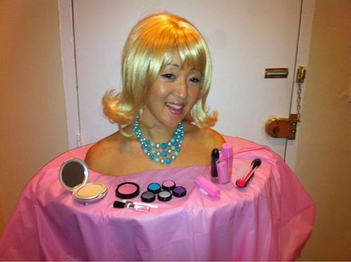 barbie makeup and dress