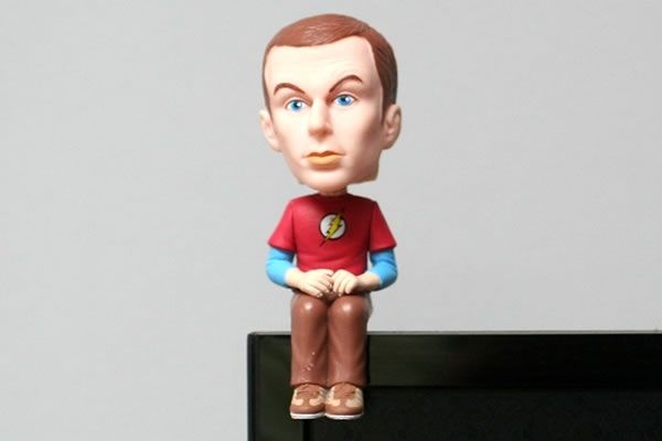 Big Bang Theory Sheldon Computer Sitter Bobblehead Funko 2012 for