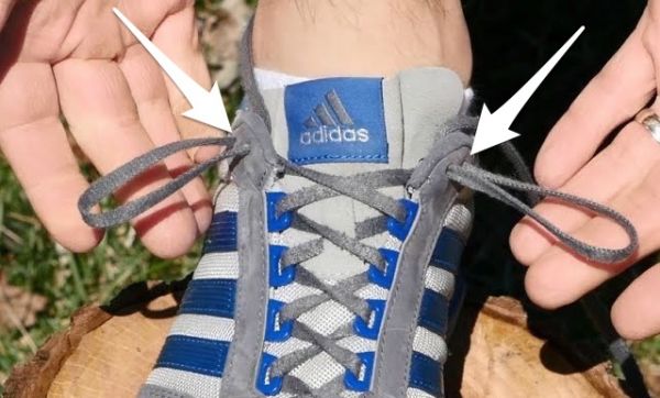 extra shoelace hole