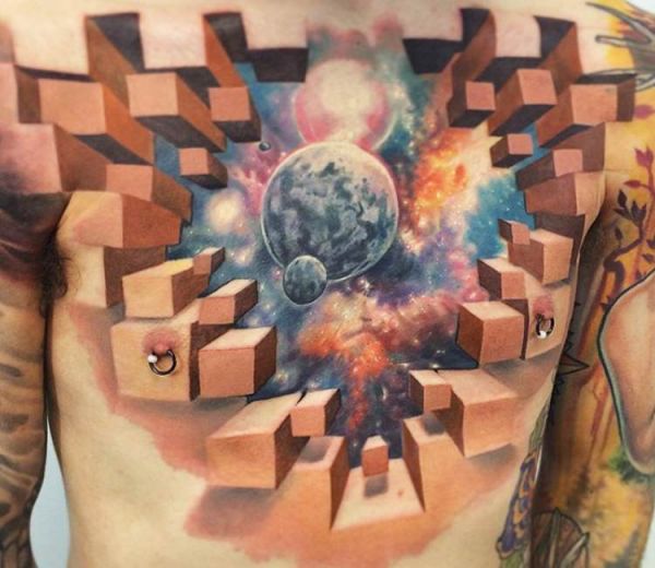 10 mindbending optical illusion tattoos inspired by nature and fantasy