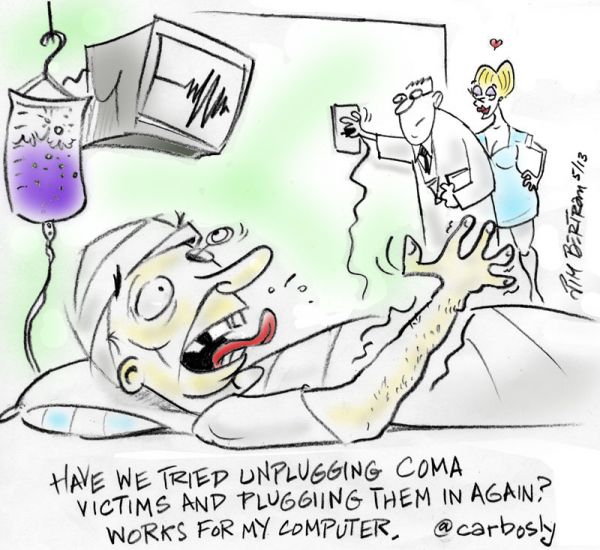 coma cartoon