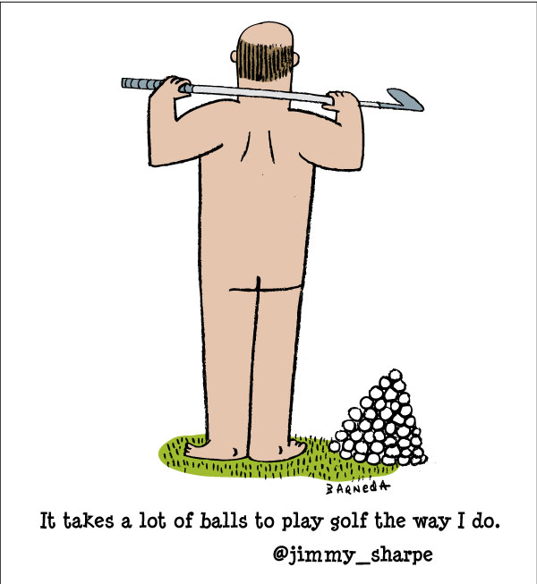 golf ball cartoon