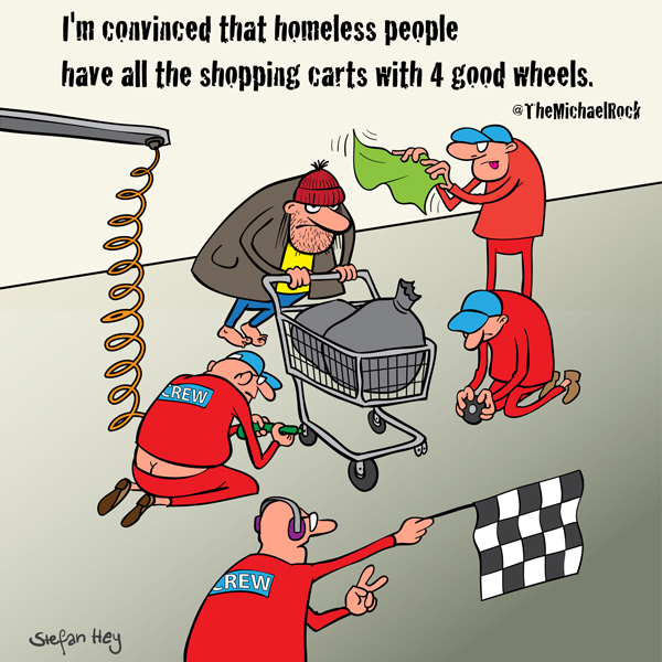 homeless cartoon