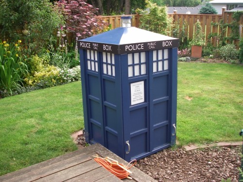 TARDIS Telescope Cover - Neatorama